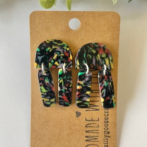 Statement Polymer Clay Earrings - Dangle Earrings - Fast Shipping - Lightweight - Fun Earrings - Gifts For Her - Valentine's Gifts