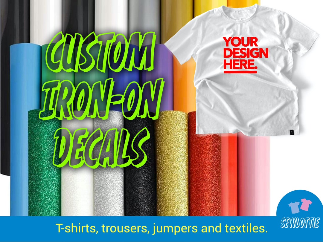 Custom Vinyl Iron-on Decals - Etsy