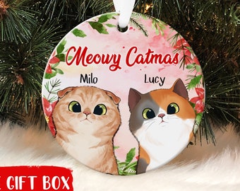 personalized cat ornaments