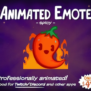 Animated Emote Spicy Twitch and Discord