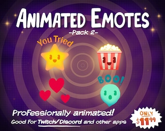 Animated Emotes Pack2 Twitch and Discord