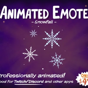Animated Emote Snowfall Twitch and Discord