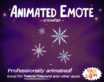 Animated Emote Snowfall Twitch and Discord