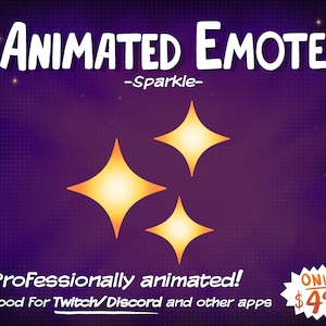 Animated Emote Sparkle Twitch and Discord