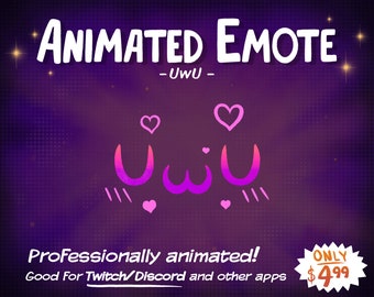 Animated Emote UwU Twitch and Discord