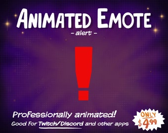 Animated Emote Alert Twitch and Discord