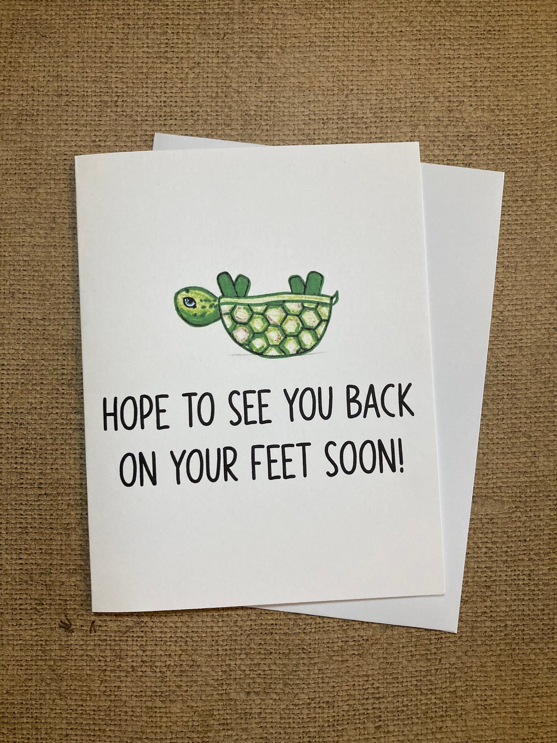 Hand Drawn Get Well Pun Card Hope To See You Back On Your Etsy Il 1140xN.3116434026 7kze
