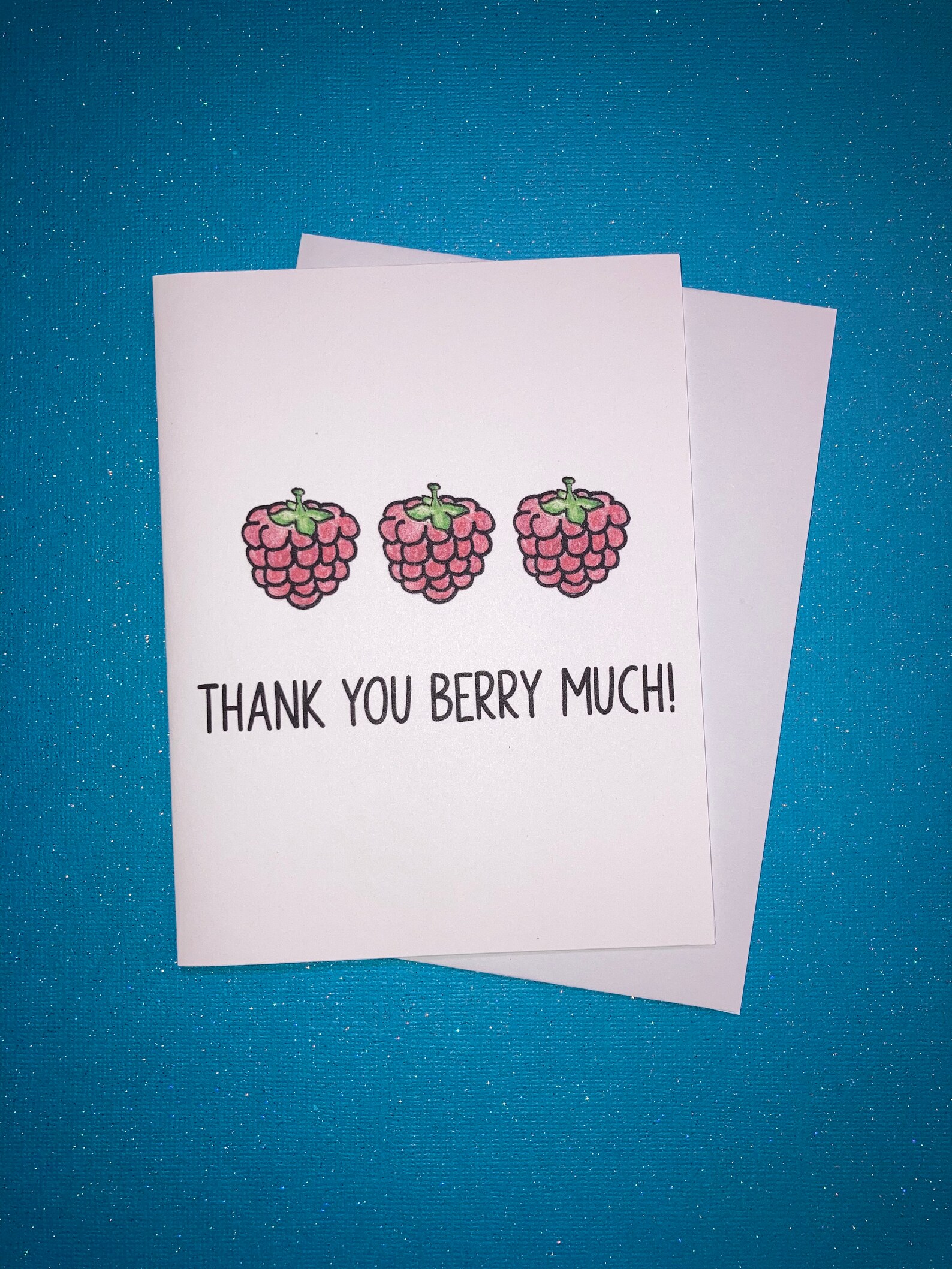 Hand Drawn Pun Funny Thank You Cards 10 Pack of Cards Thank | Etsy