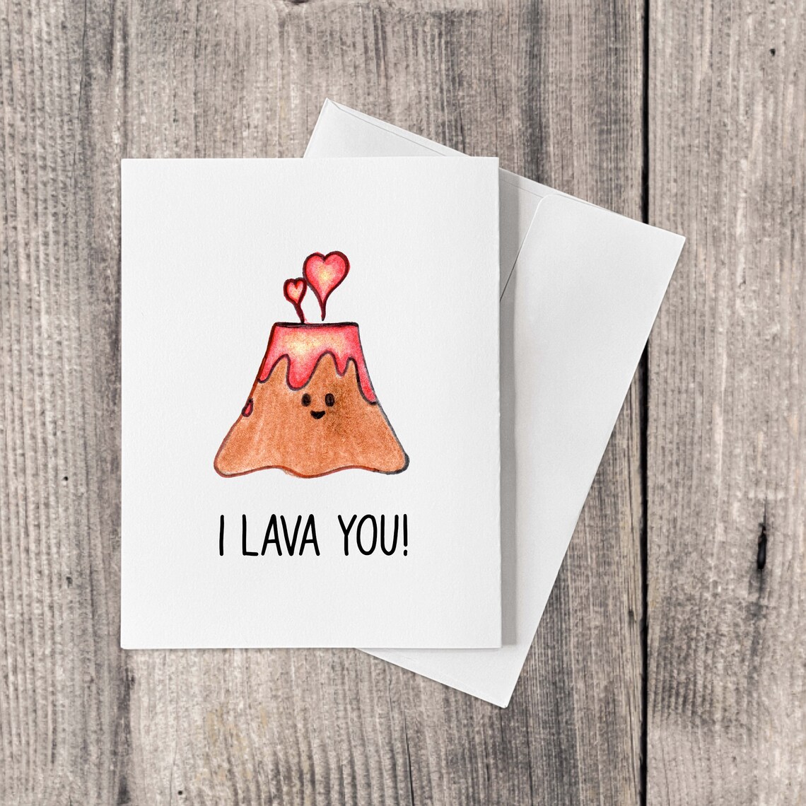 Cute Lava Anniversary / Valentine’s Day Card Pun – I Lava You! - Etsy