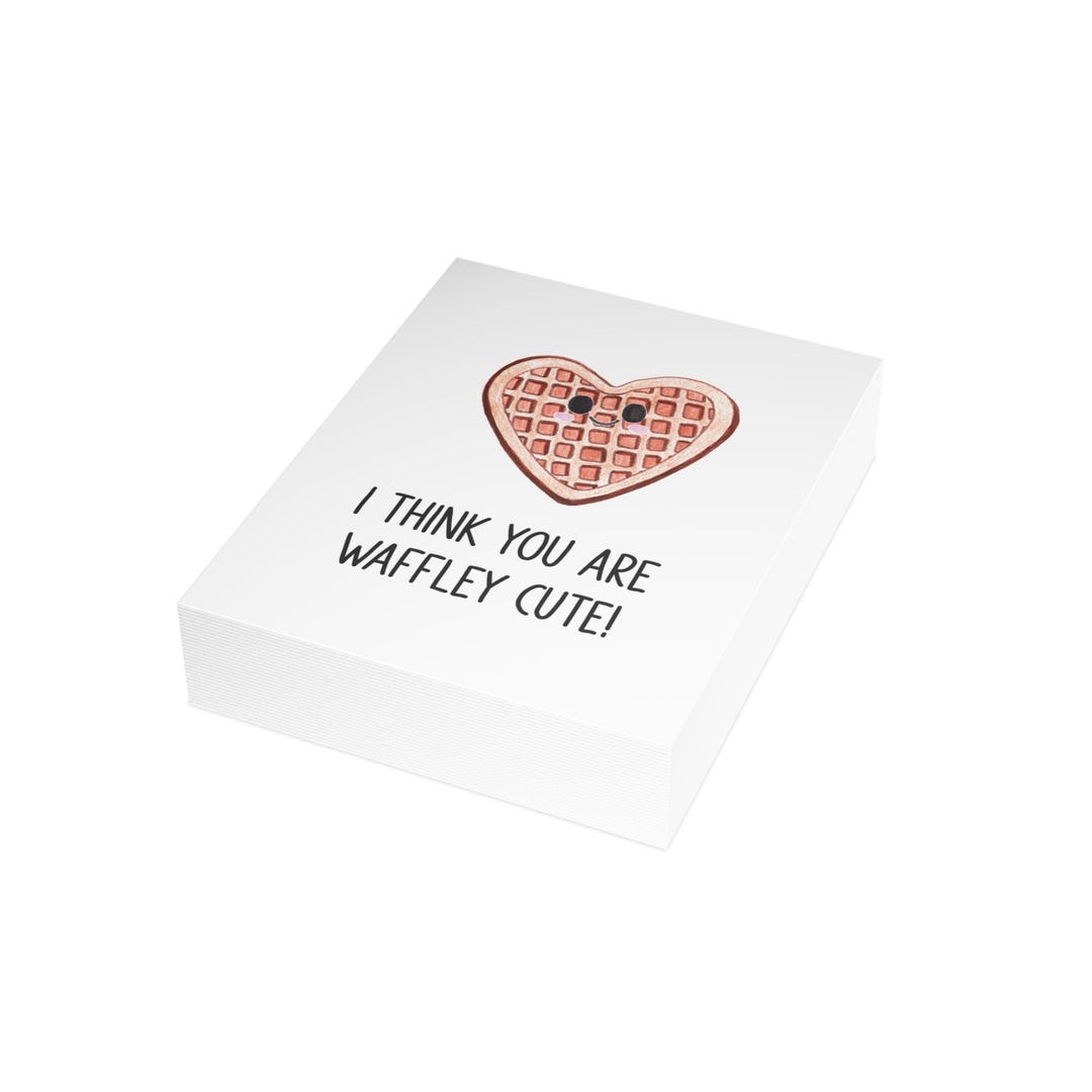 Waffle Greeting Cards, Love Note Pack for Valentines & Anniversaries ...