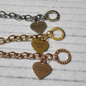 Run Bulletsicher BTS Inspiriert Kettenglieder Knebelverschluss Armband