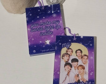 BTS My Universe Inspired Acrylic Photo Card Holder