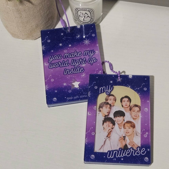 BTS My Universe Inspired Acrylic Photo Card Holder - Etsy