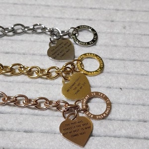 Yet to Come BTS Inspired Chain link Toggle clasp Bracelet