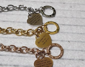 Yet to Come BTS Inspired Chain link Toggle clasp Bracelet