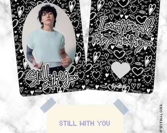 BTS Jungkook Still with You Inspired Acrylic Photocard Holder