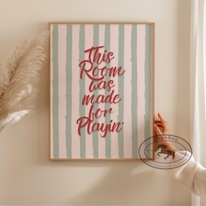Playroom Art Print: Colorful Kids Room Decor (Digital Download)
