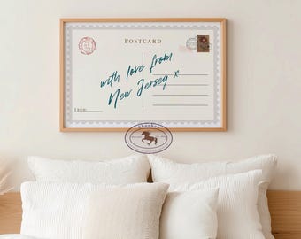 New Jersey Postcard Print: Giclée Wall Art Poster
