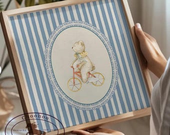 Teddy Bear Art Print: Vintage Nursery Decor (Digital Download)