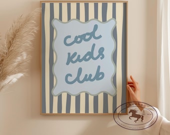 Kids Club Canvas Print – Playroom Wall Art