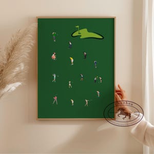 Minimalist Golf Art Print: Sports Wall Decor (Digital Download)