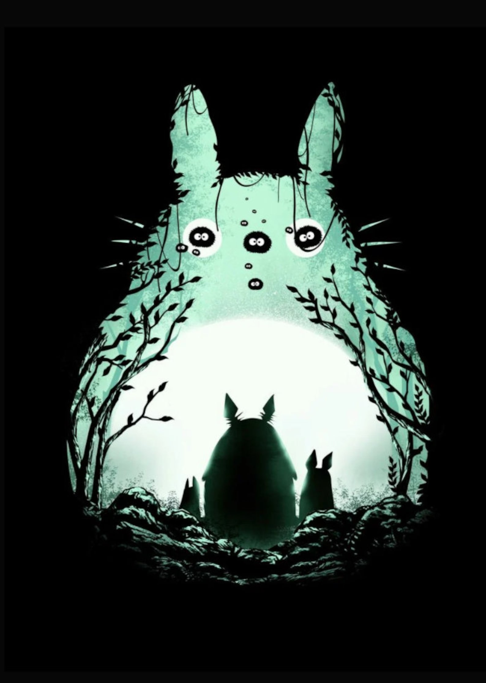 Totoro Poster Studio Ghibli Characters Poster Ghibli | Etsy
