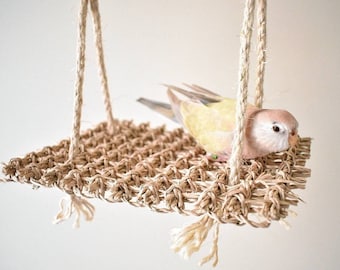 Mini Seagrass Hammock | Hammock or Platform for Small Birds, Mice & Rats