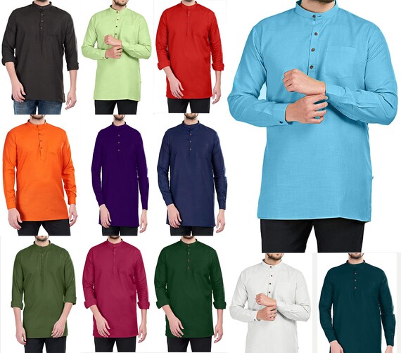 Men's Short Kurta Shirt Indian 
