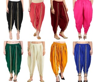 Dhoti Trousers for Women Patiala Dhoti Salwar Girls Maroon Rayon Dhoti Pant Dhoti Trousers for Women Patiala Dhoti Salwar Girls Maroon Rayon Dhoti Pant