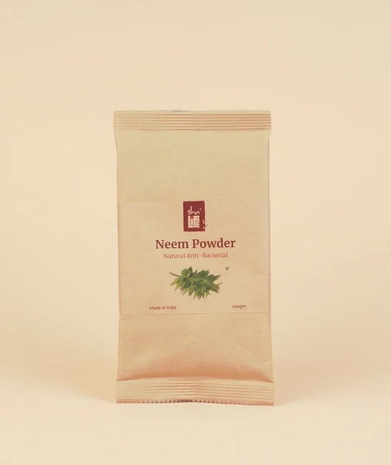 Isha Life Neem & Curcuma Poudre Combo Pack Azadirachta Indica - Etsy France