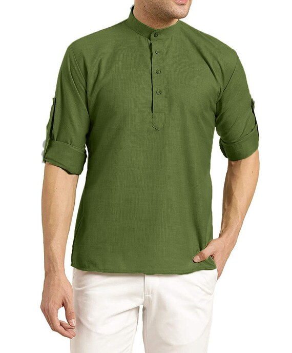 COTTON Men Shirts / Kurta Design Short 