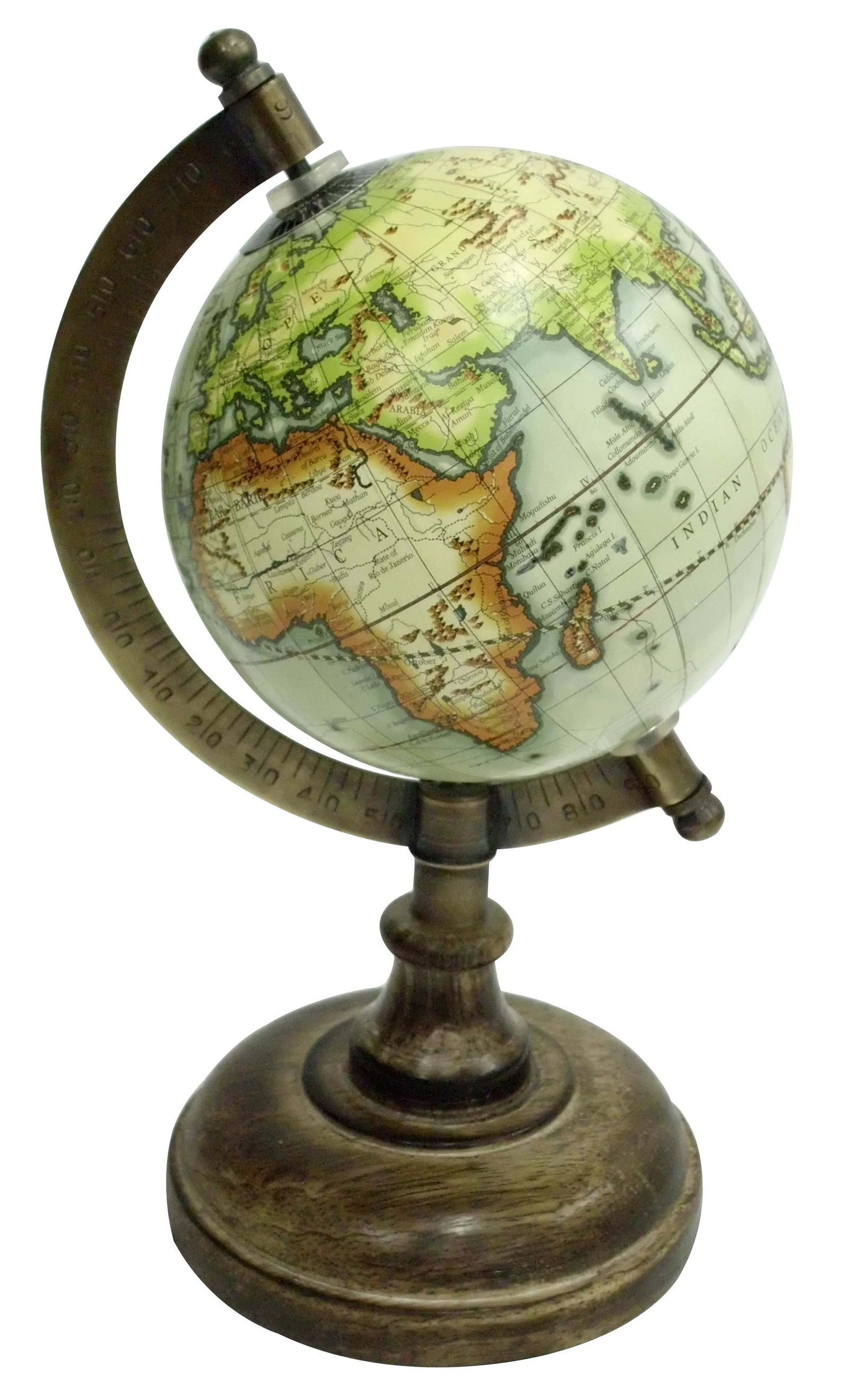 Decorative World Globe Terrestrial World Globe Earth Rotating  Etsy