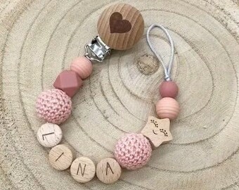 Personalized pacifier chain