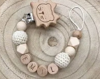 Personalized pacifier chain