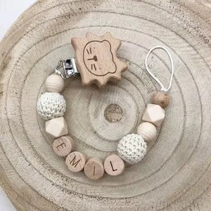 Personalized pacifier chain