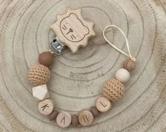 Personalized pacifier chain