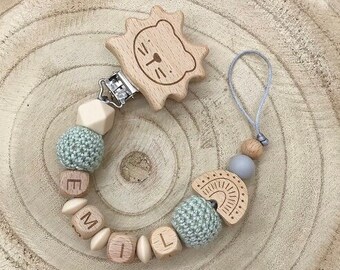 Personalized pacifier chain