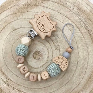 Personalized pacifier chain