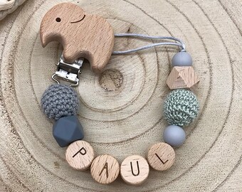 Personalized pacifier chain