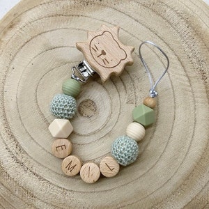 Personalized pacifier chain