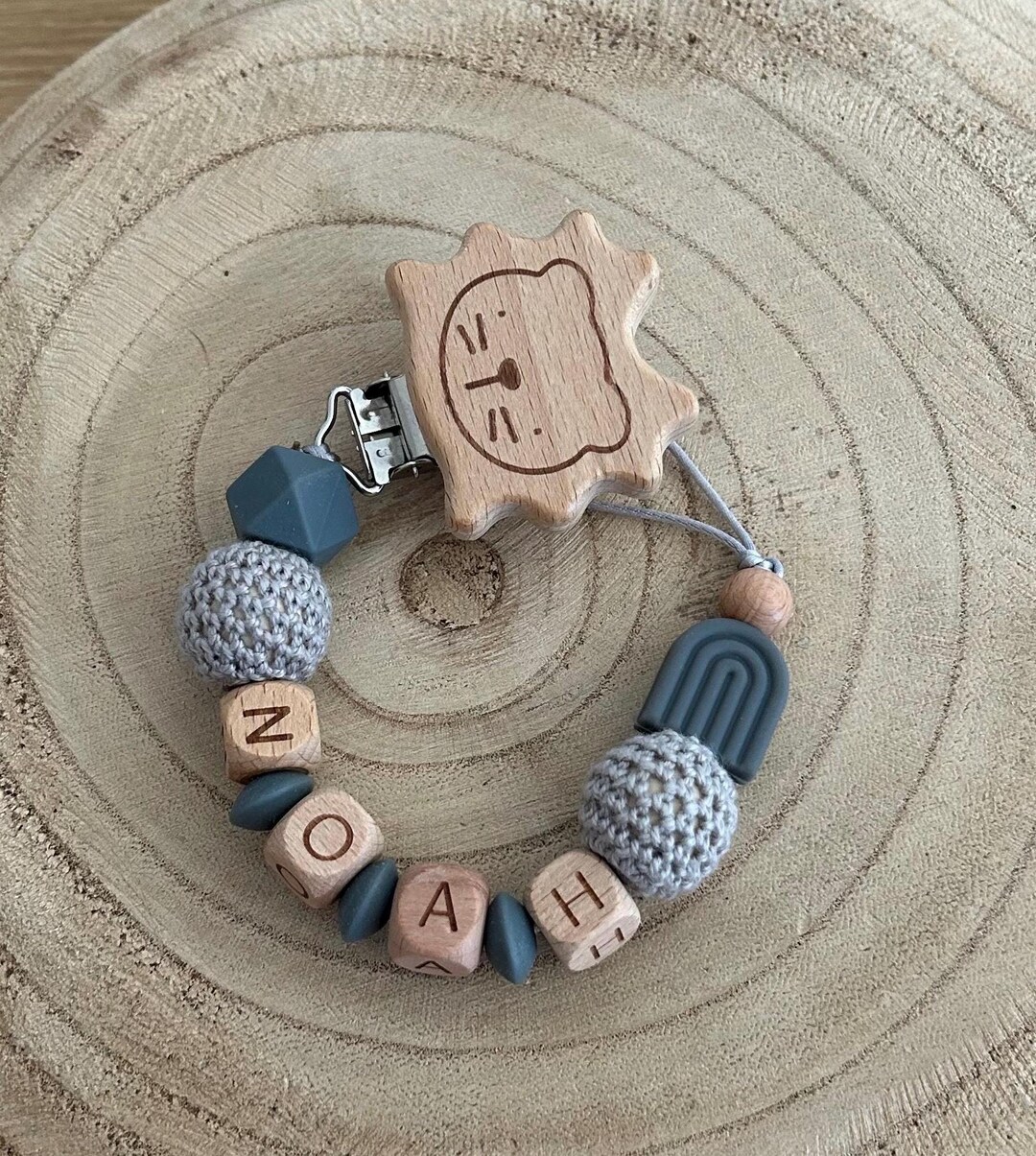 Pacifier Chain, Pacifier Chain With Name, Personalized Pacifier Chain ...