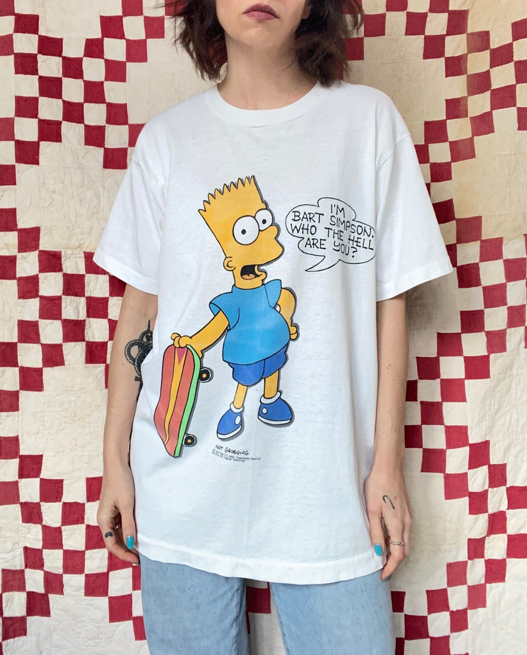 simpsons bart blue shirt