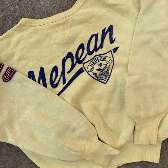40s/50s Double V-Neck Varsity Sweatshirt