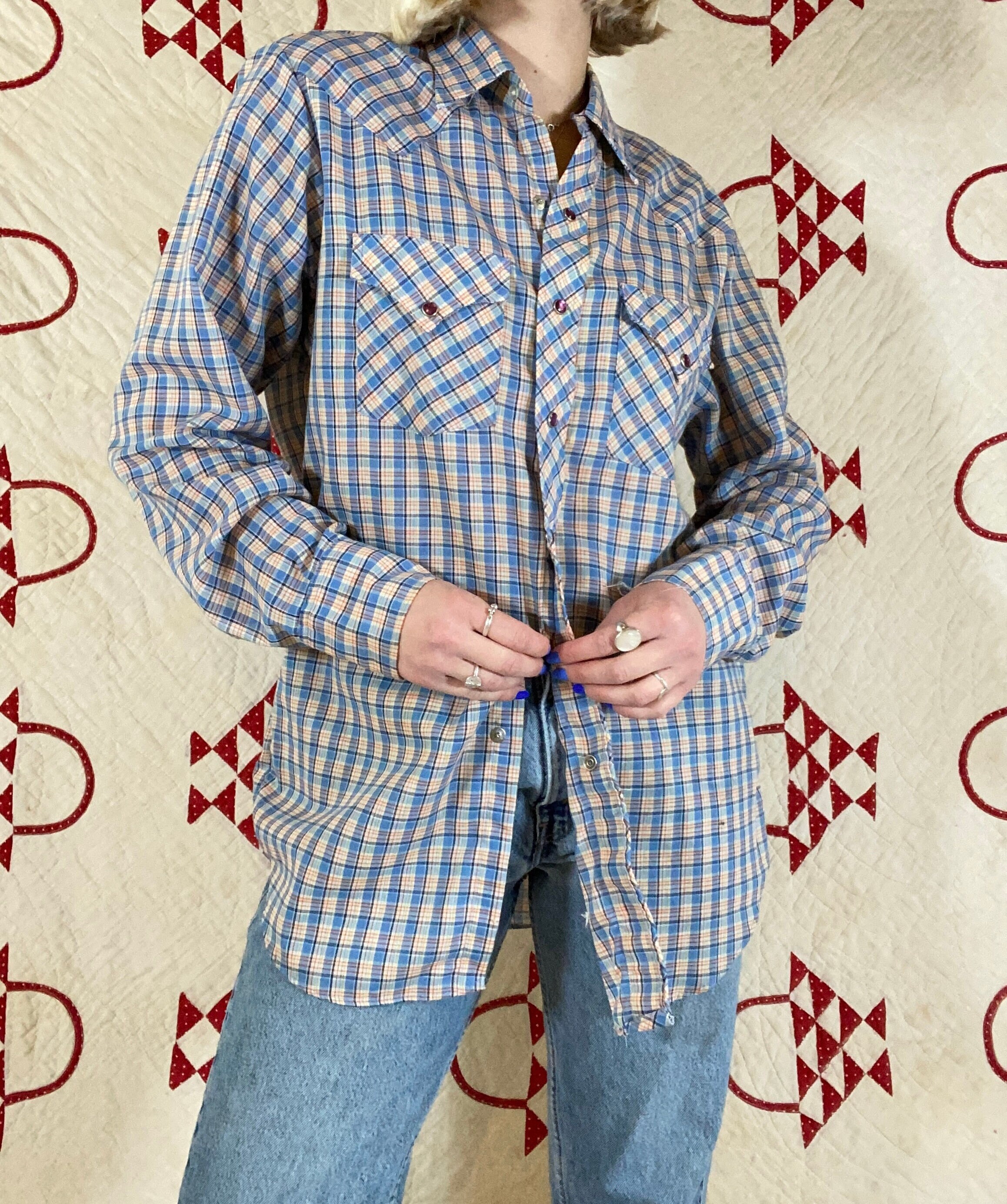 1970's Vintage Sears Western Wear Blue 