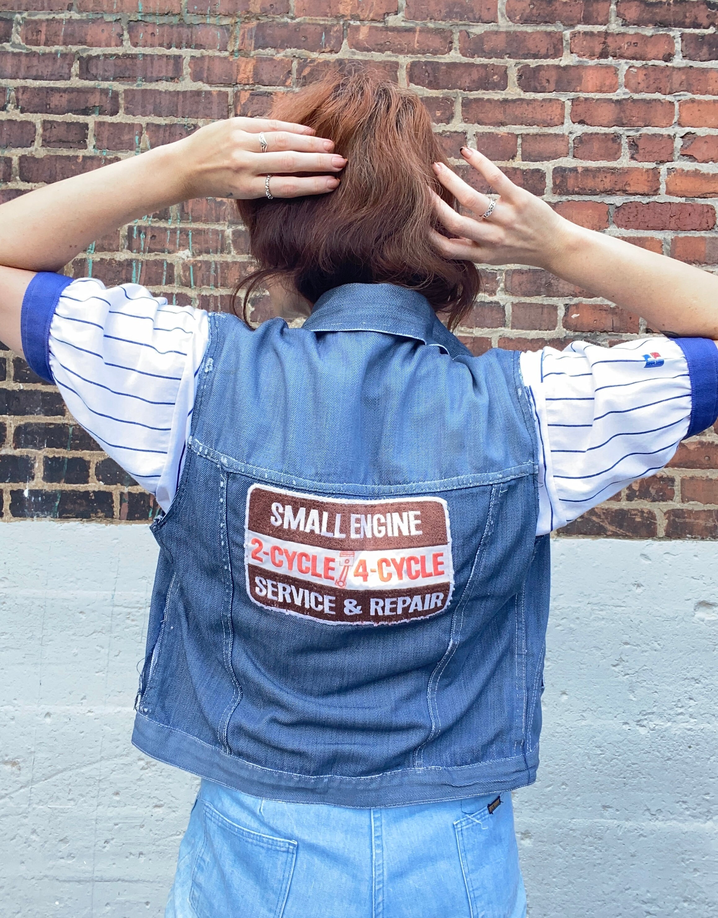 Denim Cut off Vest - Etsy