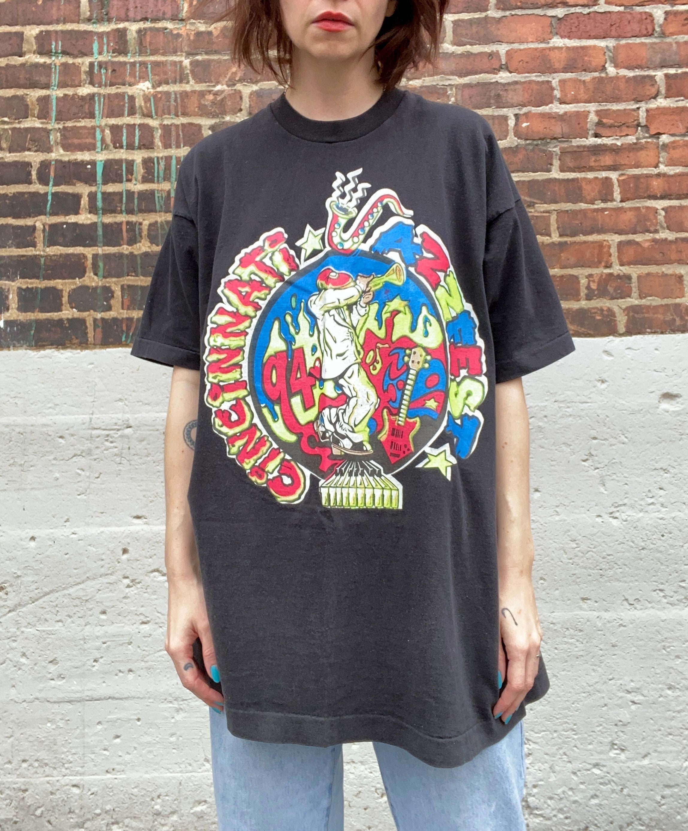 Vintage 1994 Cincinnati Jazz Fest Single Stitch Tee - Etsy