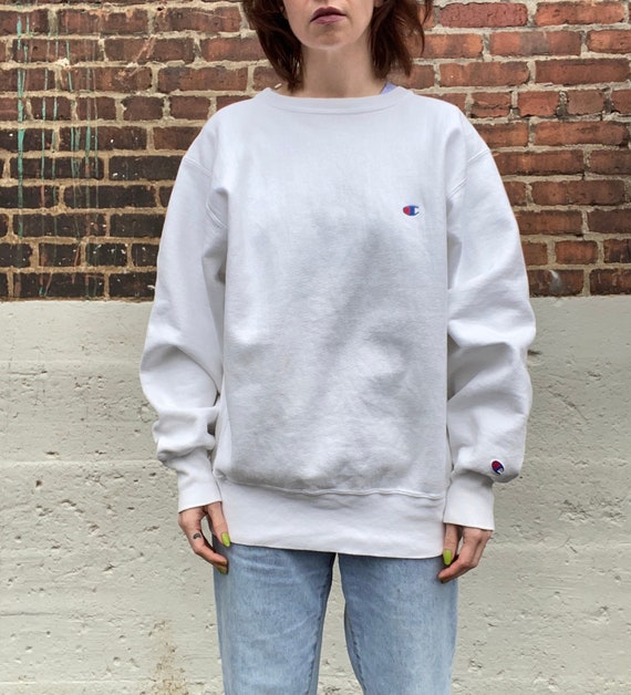 90s champion reverse weave white