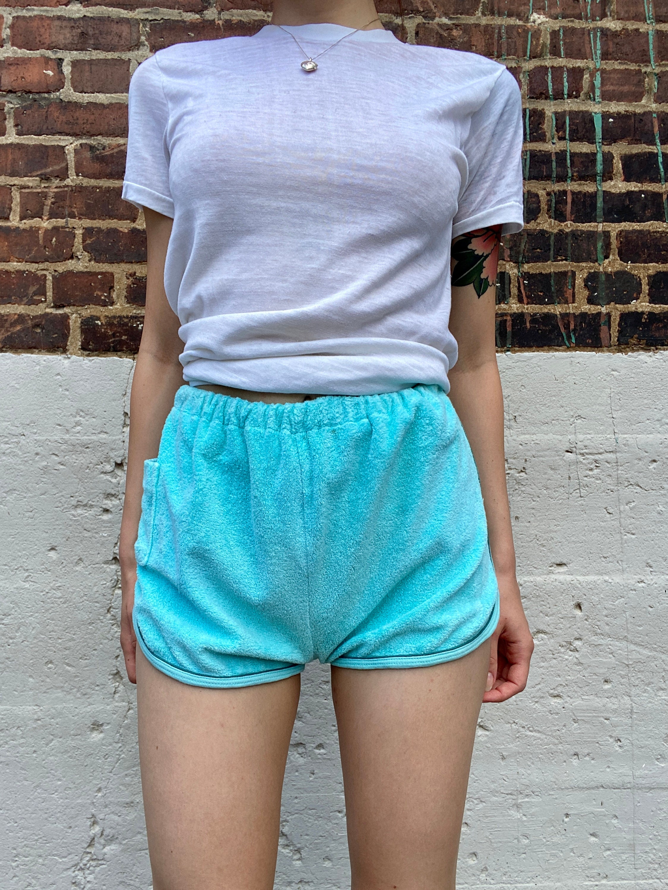 Terry cloth shorts 80s clearance