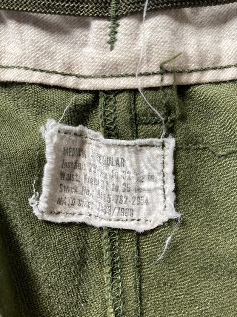 Vintage 1970s Vietnam War US Army M-64 Cargo Trousers - Etsy