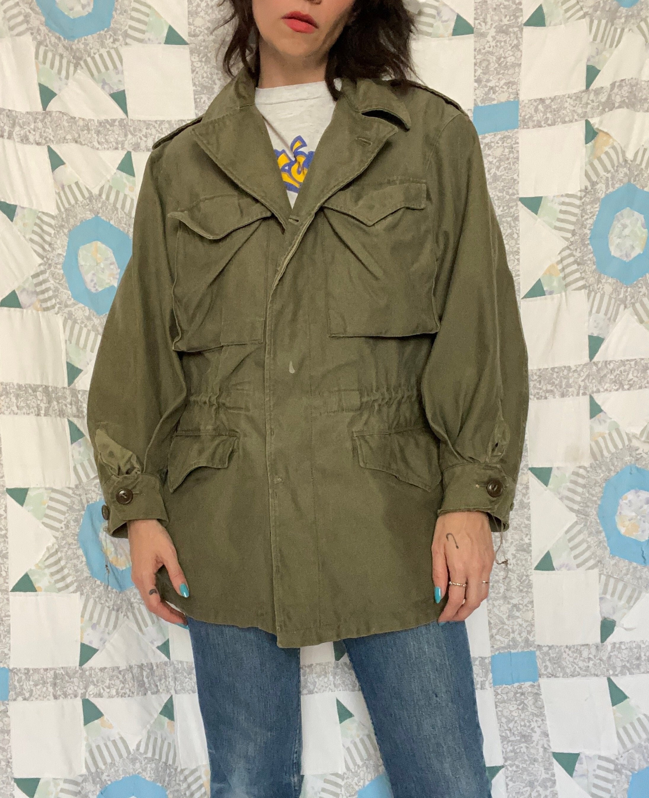 Vintage 1940s WW2 Era US Army Field Jacket 34R